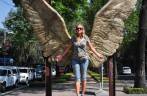 Um anjo no Parque Chapultepec, na Cidade do México, capital do país